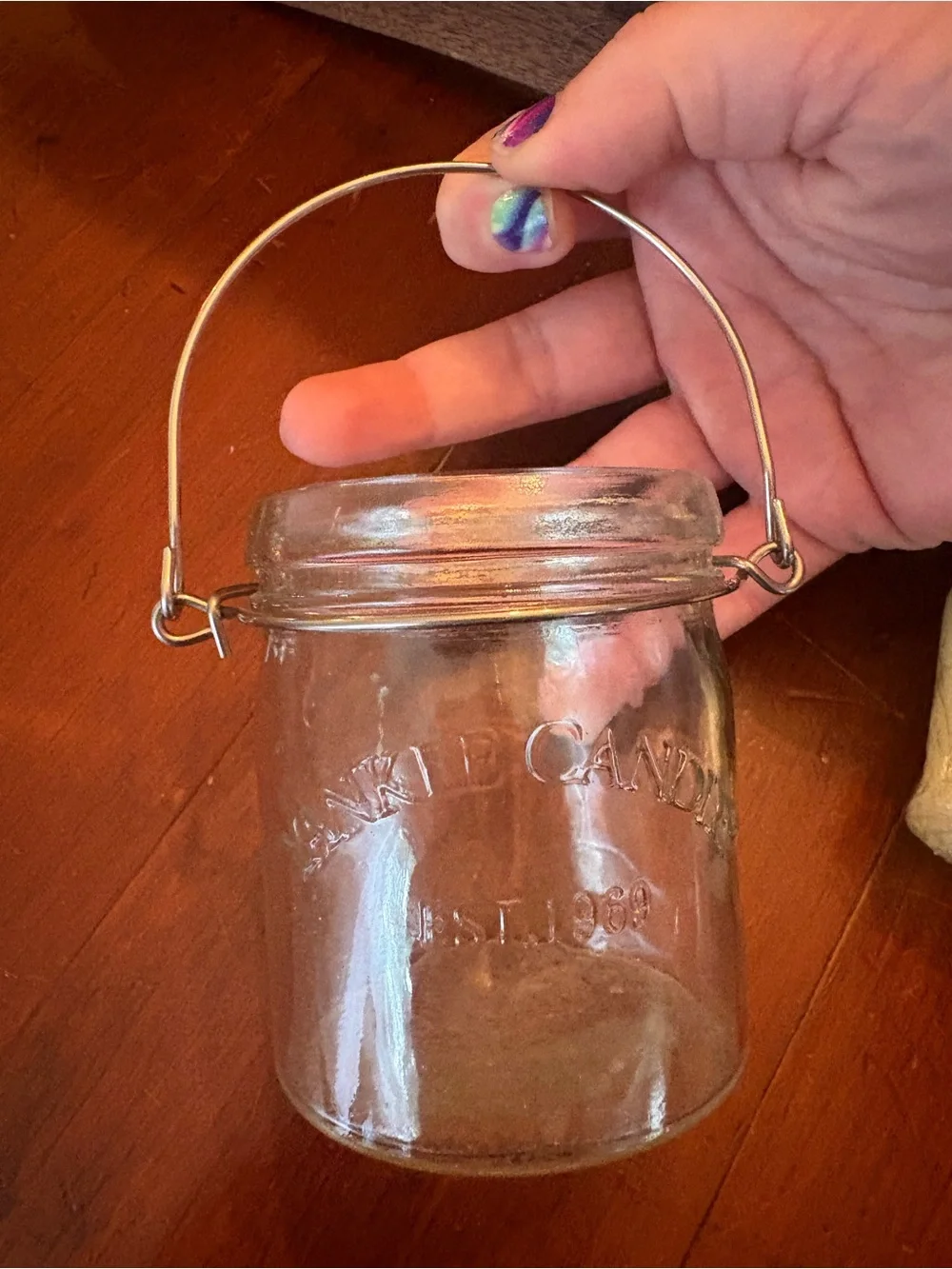 Yankee Candle Glass Votive Jar with Handle - Clear